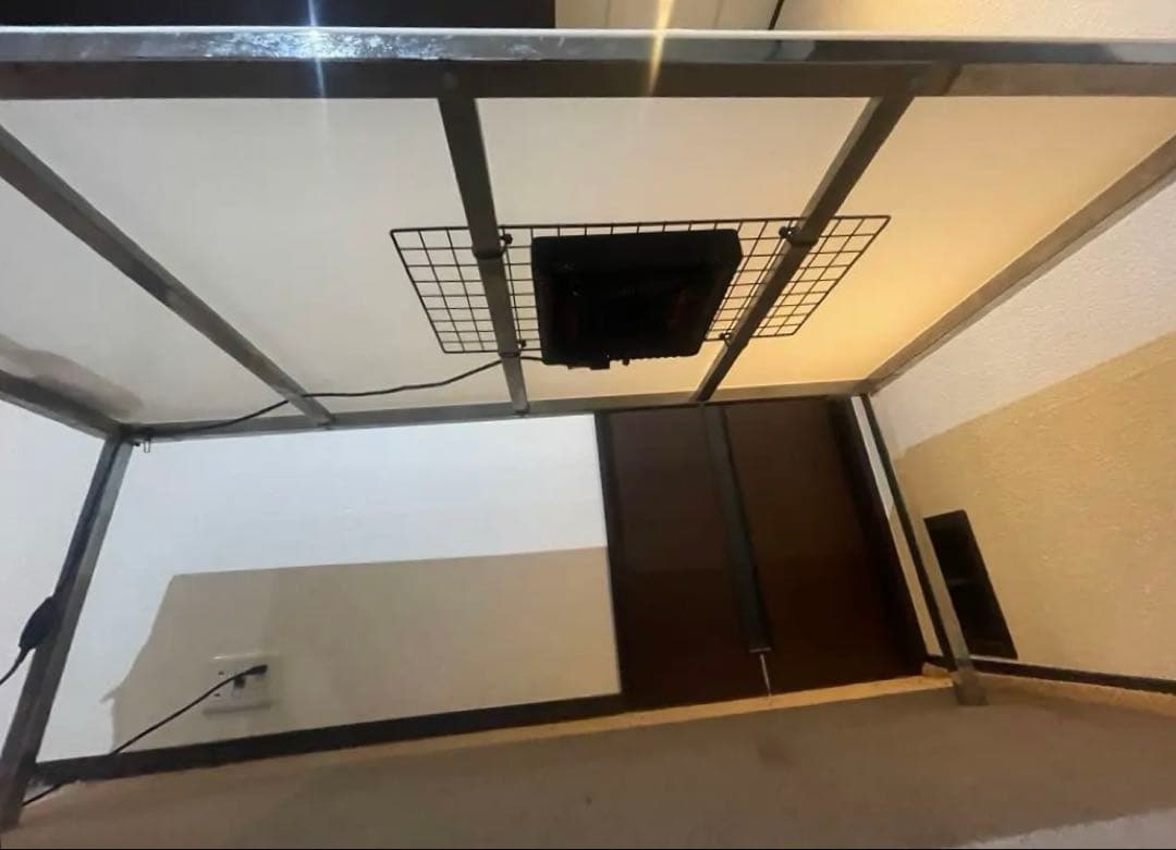 TORSBY テーブル ハイグロス ホワイト クロムメッキ 180×85 コタツ