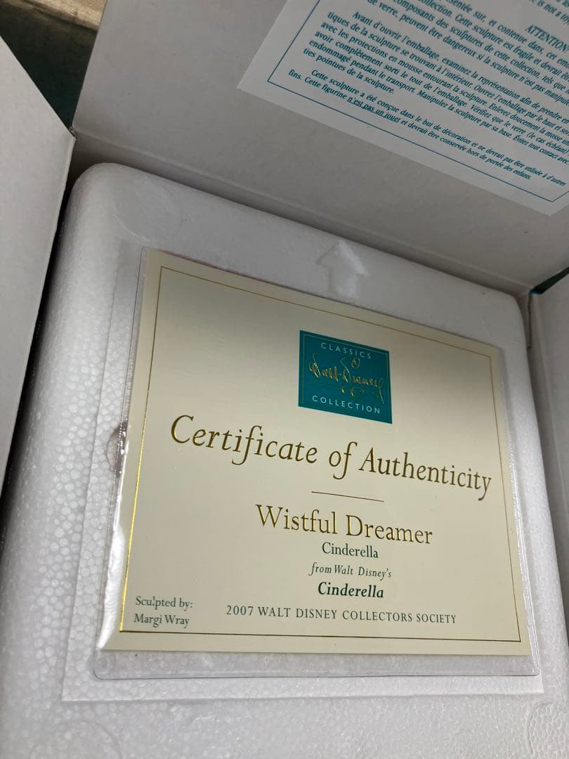 新品未使用 WDCC ディズニープリンセス シンデレラ フィギュア