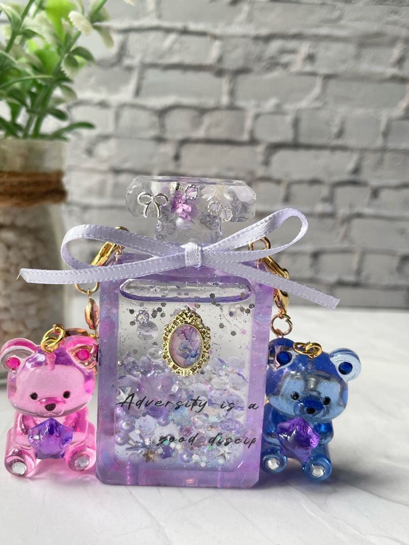 むむ様　こゆきの小部屋　レジンキーホルダー　香水瓶