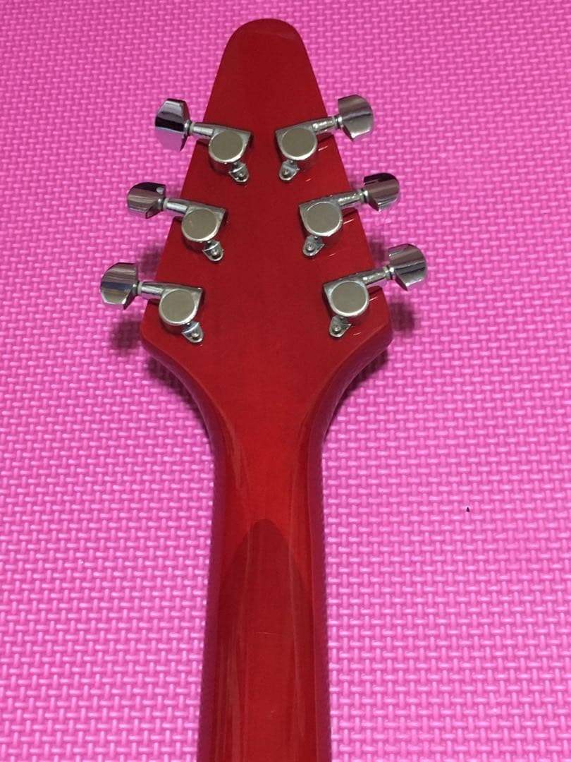 フライングV 木目 エレキギター Photogenic Flying V 美品 - メルカリ