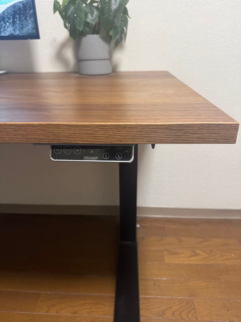 【美品】FlexiSpot電動昇降デスクE7 Pro 黒（脚+天板)