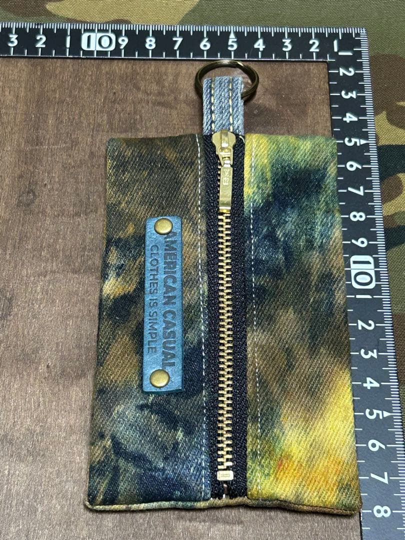 コラボ‼️さゆり染めマチ付きミニポーチNo.795