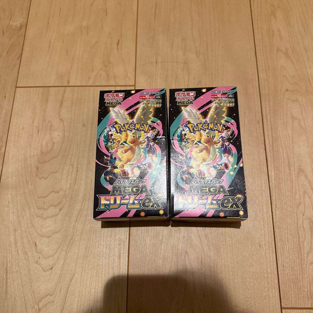 ポケモンカード MEGAドリームex シュリンク無し ぺりぺりあり 2BOX