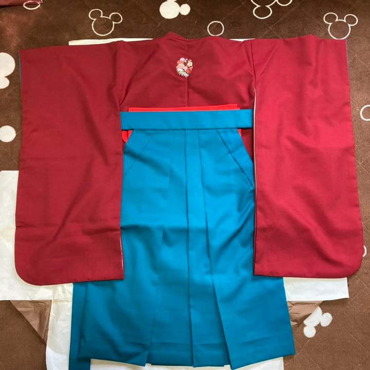 七五三　3歳女児　振袖　袴　お正月