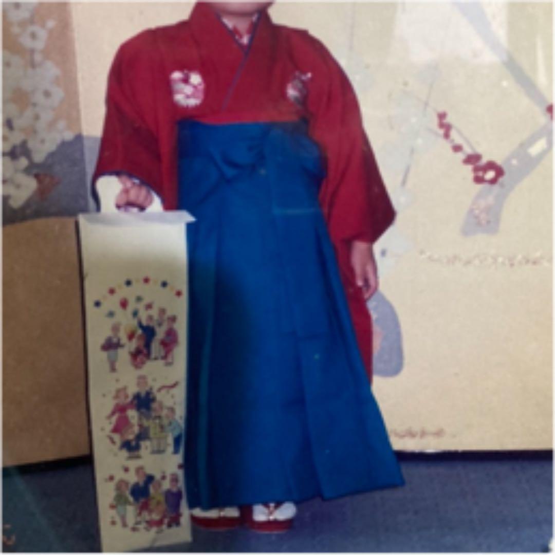 七五三　3歳女児　振袖　袴　お正月