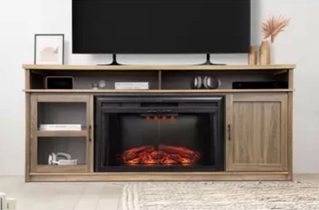 ◯【美品】luxstar 暖炉型テレビボード ヒーター付き