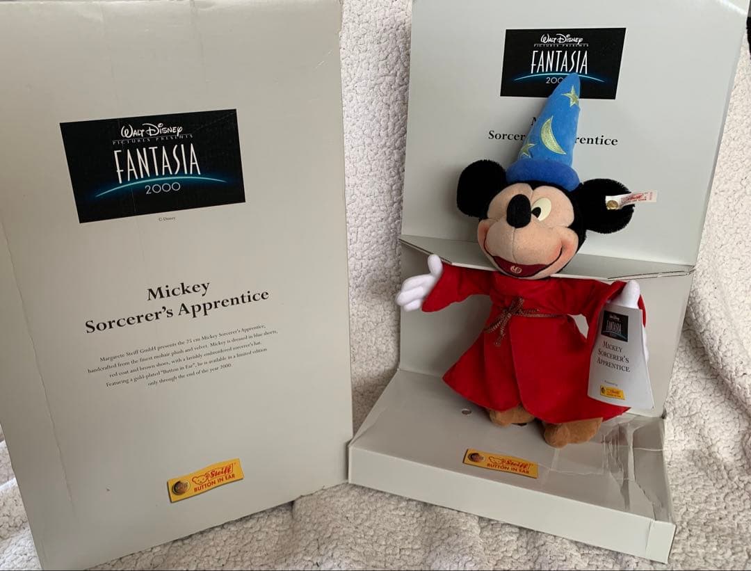 スタイフ社製ファンタジアミッキーマウス 2000年限定ぬいぐるみ ファンタジア/2000』公開25周年記念グッズ発売‼️注意点もあります