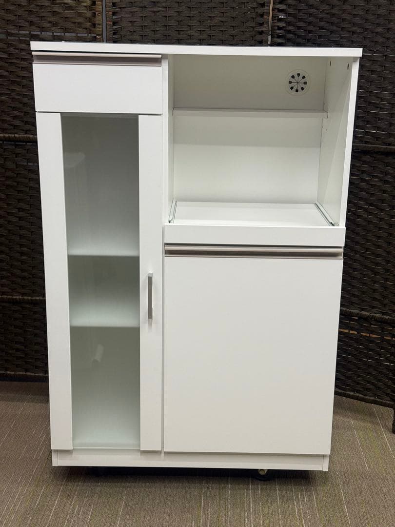 【超美品】ニトリ　レンジ台　(フォルムN RE1175 WH）　レンジボード