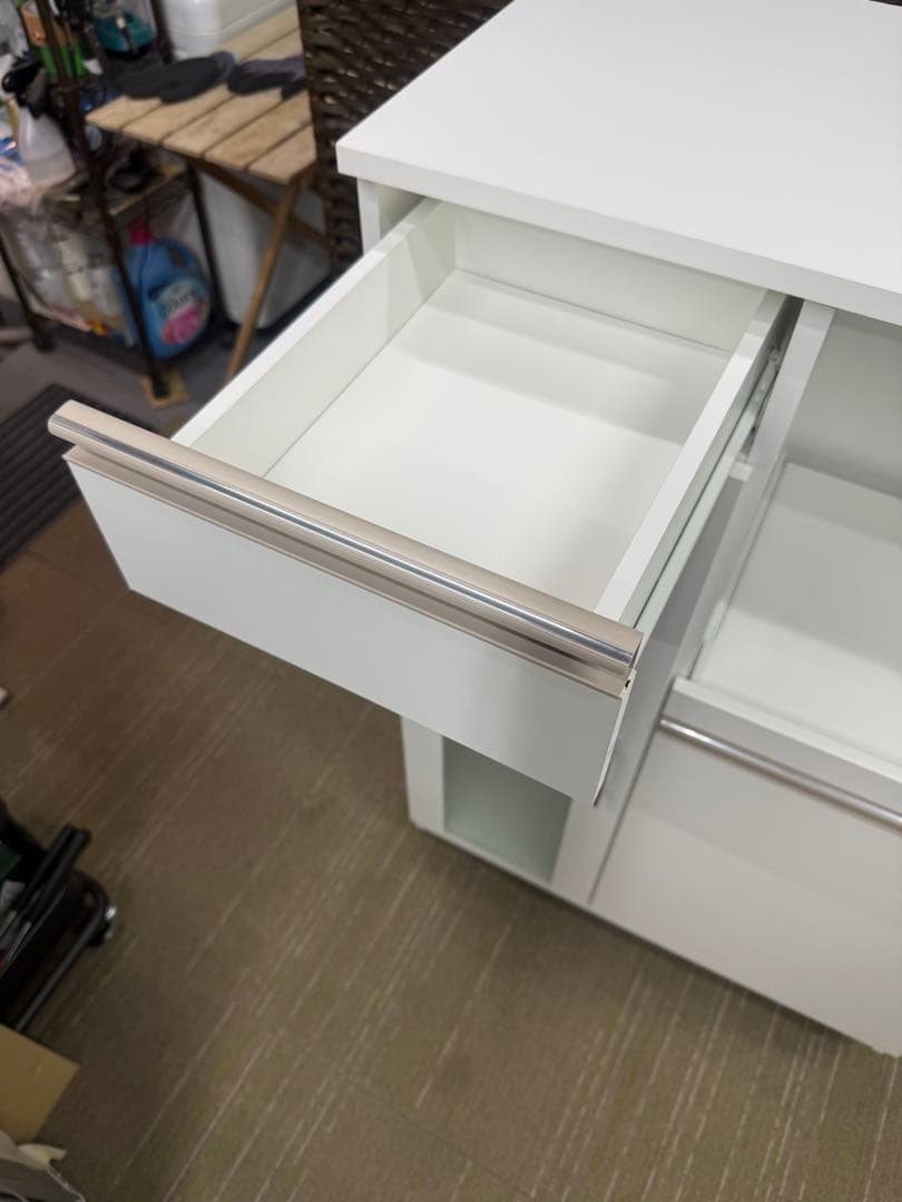 【超美品】ニトリ　レンジ台　(フォルムN RE1175 WH）　レンジボード