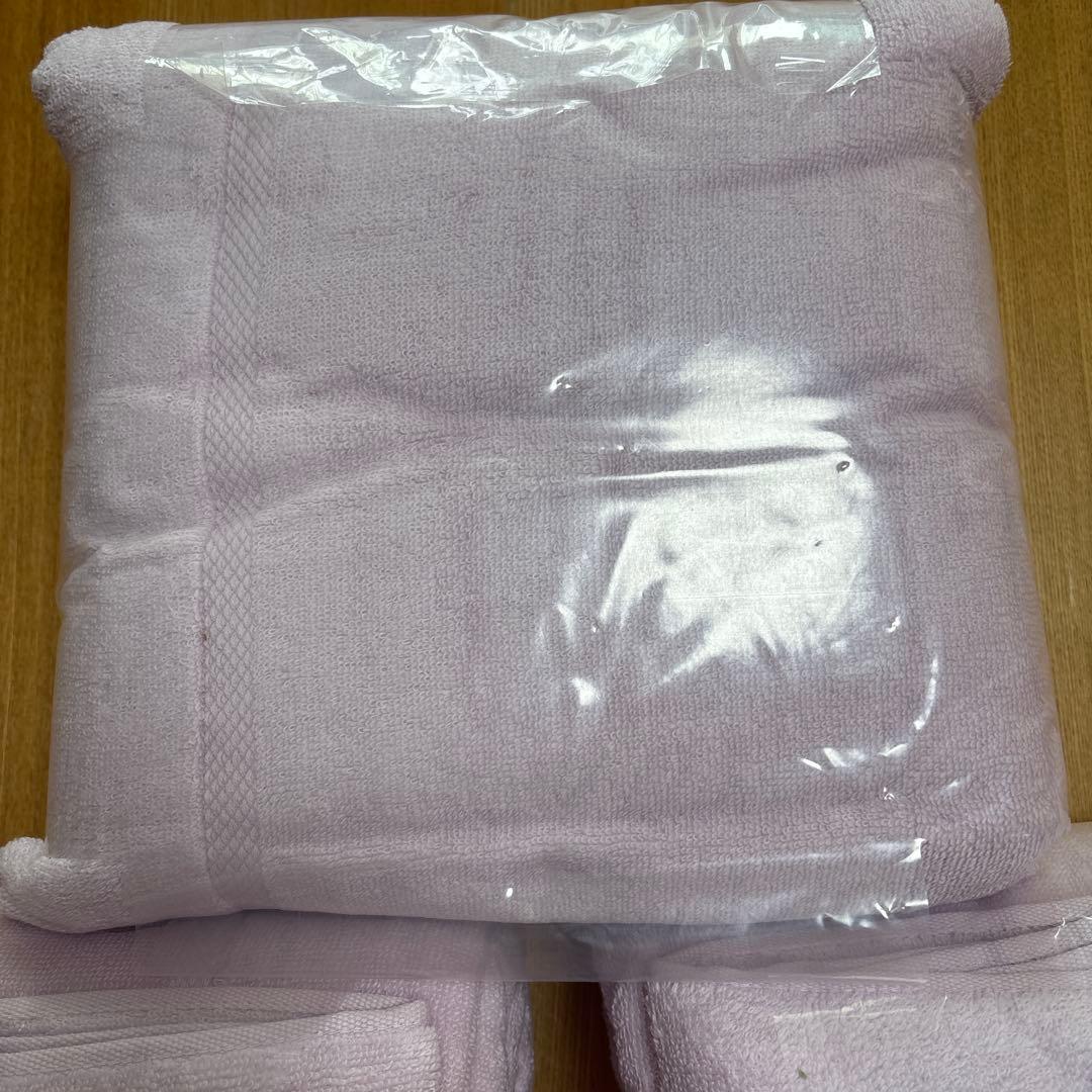 西川 無撚糸 タオルケット 3枚セット（1枚税込4378円）S綿100% ピンク