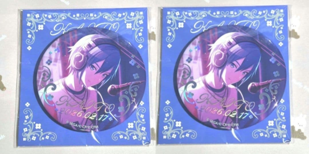 プロジェクトセカイ はぴこれ くじ KAITO 箔押し 缶バッジ C ① - メルカリ