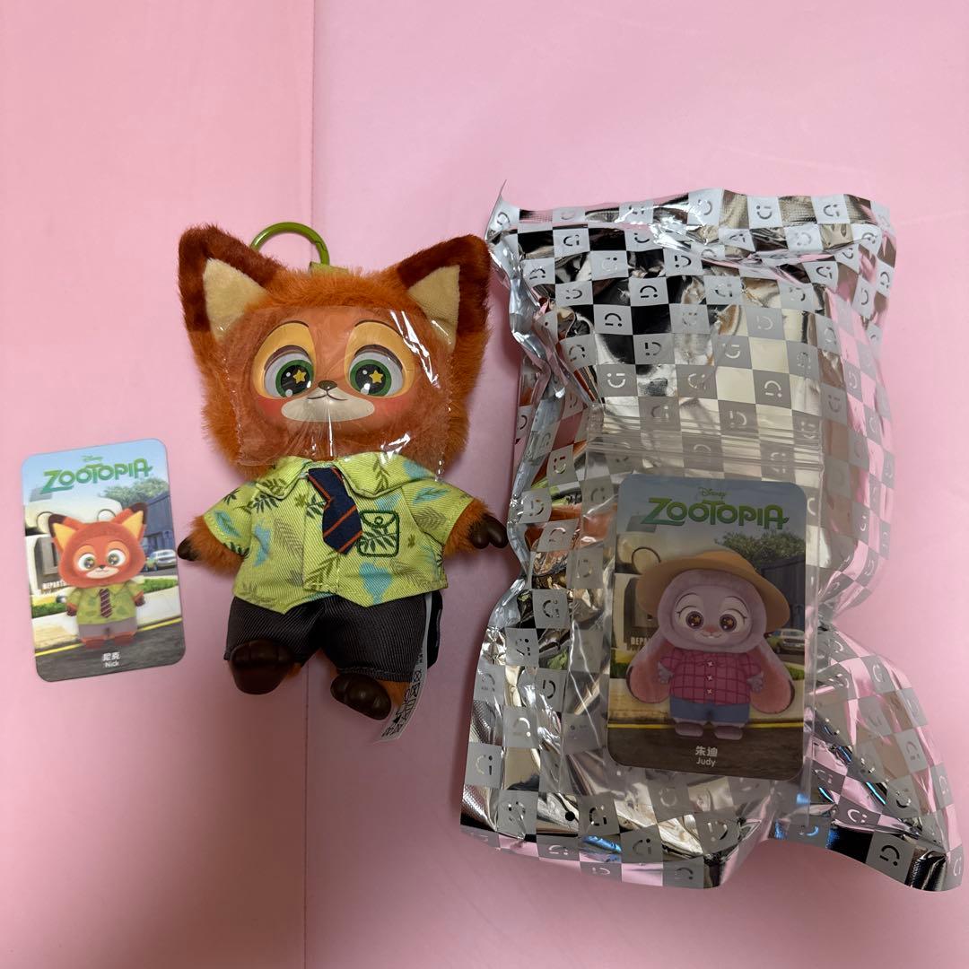 miniso ズートピア ぬいぐるみ ジュディ ニック - メルカリ