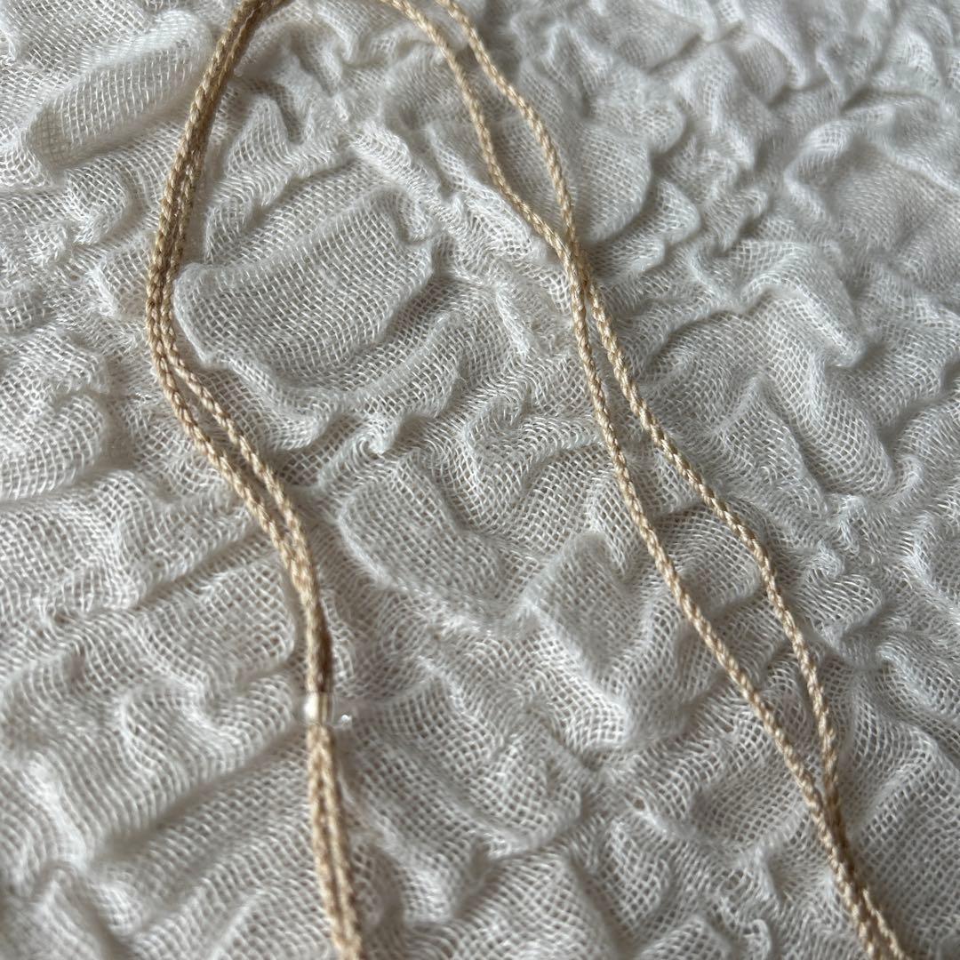 ラピスラズリ　マクラメ編みペンダント　絹糸　水晶