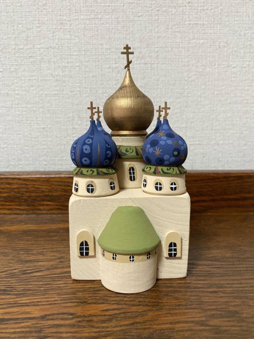 秋の感謝セール♪ロシア雑貨☆ロシア正教寺院オーナメント タマラ作 玉ねぎ屋根