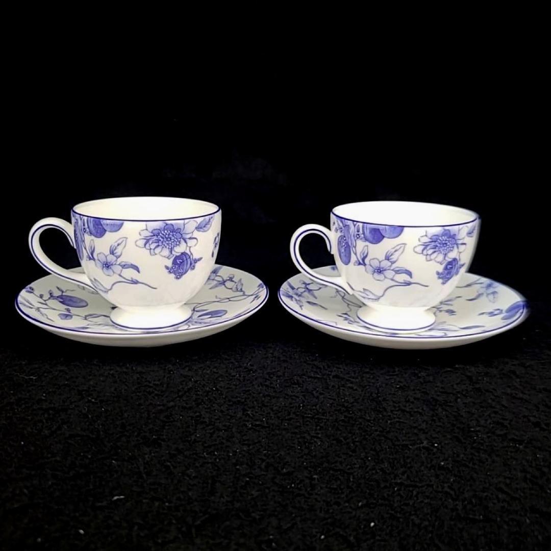 ☆未使用級☆ウェッジウッド　ブループラム　カップ&ソーサー　プレート　10点 1