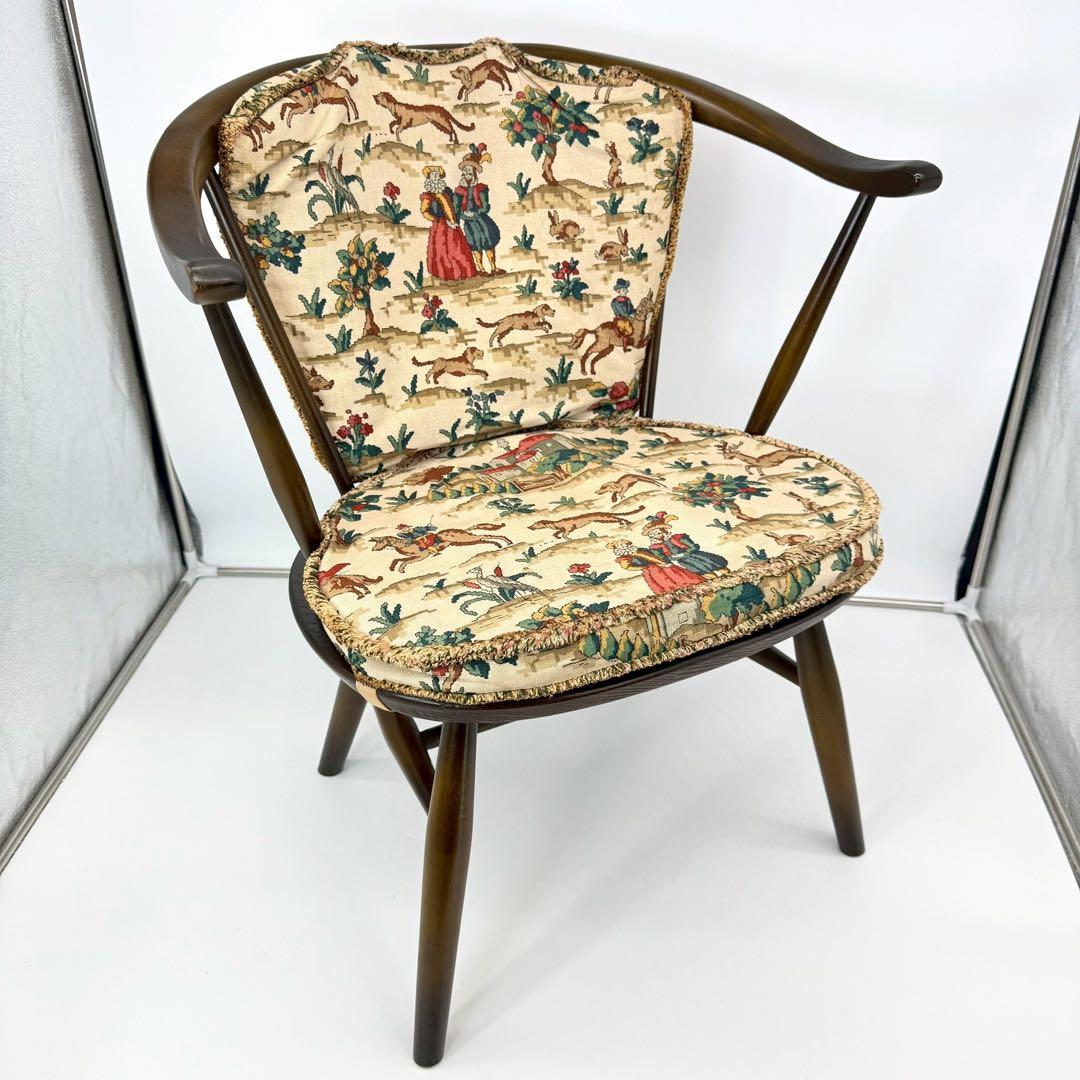 ERCOL アーコール スモーカーズチェア カウホーンチェア vintage