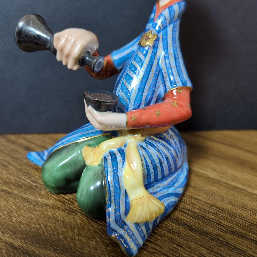 希少）ヘレンド「お酒を楽しむ」注ぐ人ペルシアンフィギュリン