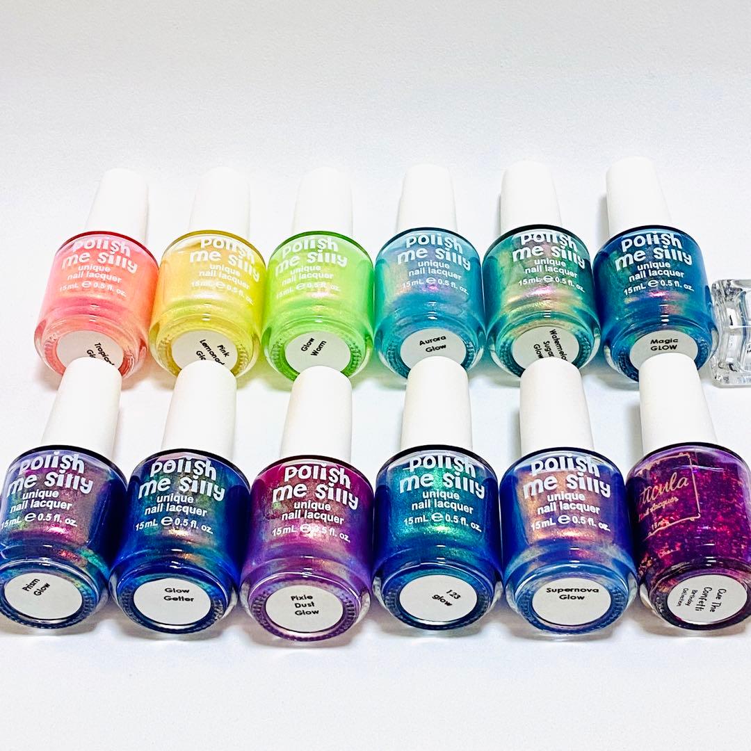 【値下げ中】ネイルポリッシュ12本セット　偏光カラー　海外ネイル　まとめ売り