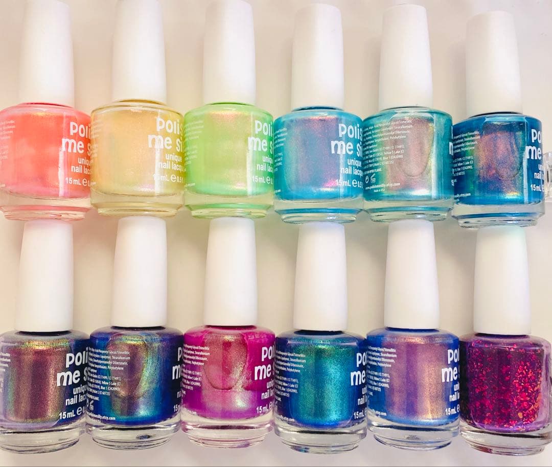【値下げ中】ネイルポリッシュ12本セット　偏光カラー　海外ネイル　まとめ売り
