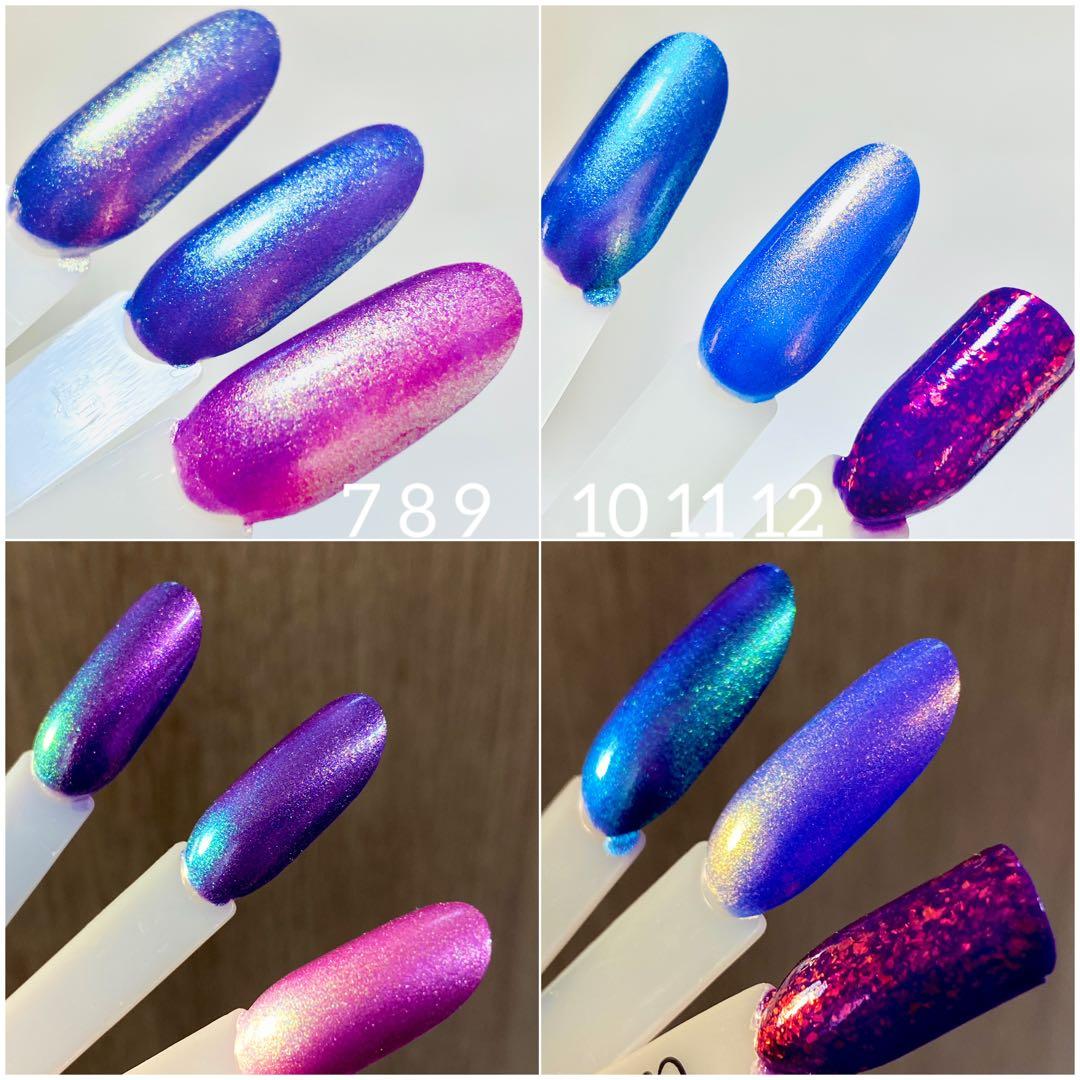 【値下げ中】ネイルポリッシュ12本セット　偏光カラー　海外ネイル　まとめ売り