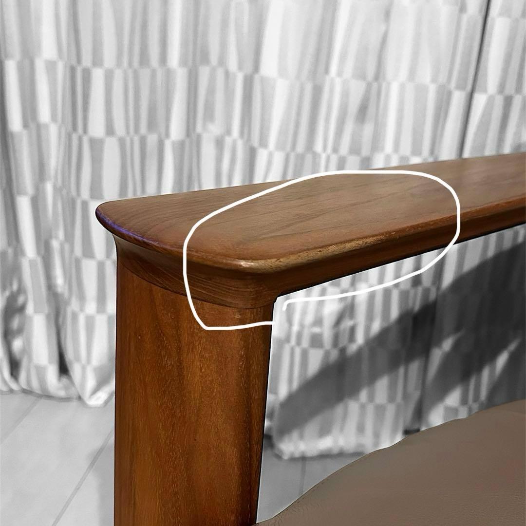 karimoku カリモク WW4103 1Pソファ 本革張レザー　グレージュ