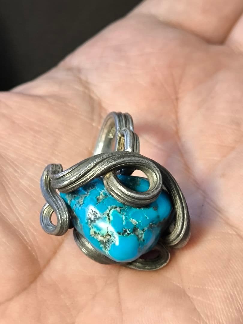 忍　しのぶ　トルコ石　ターコイズ　デザイン　作家　アーティスト　シルバーリング