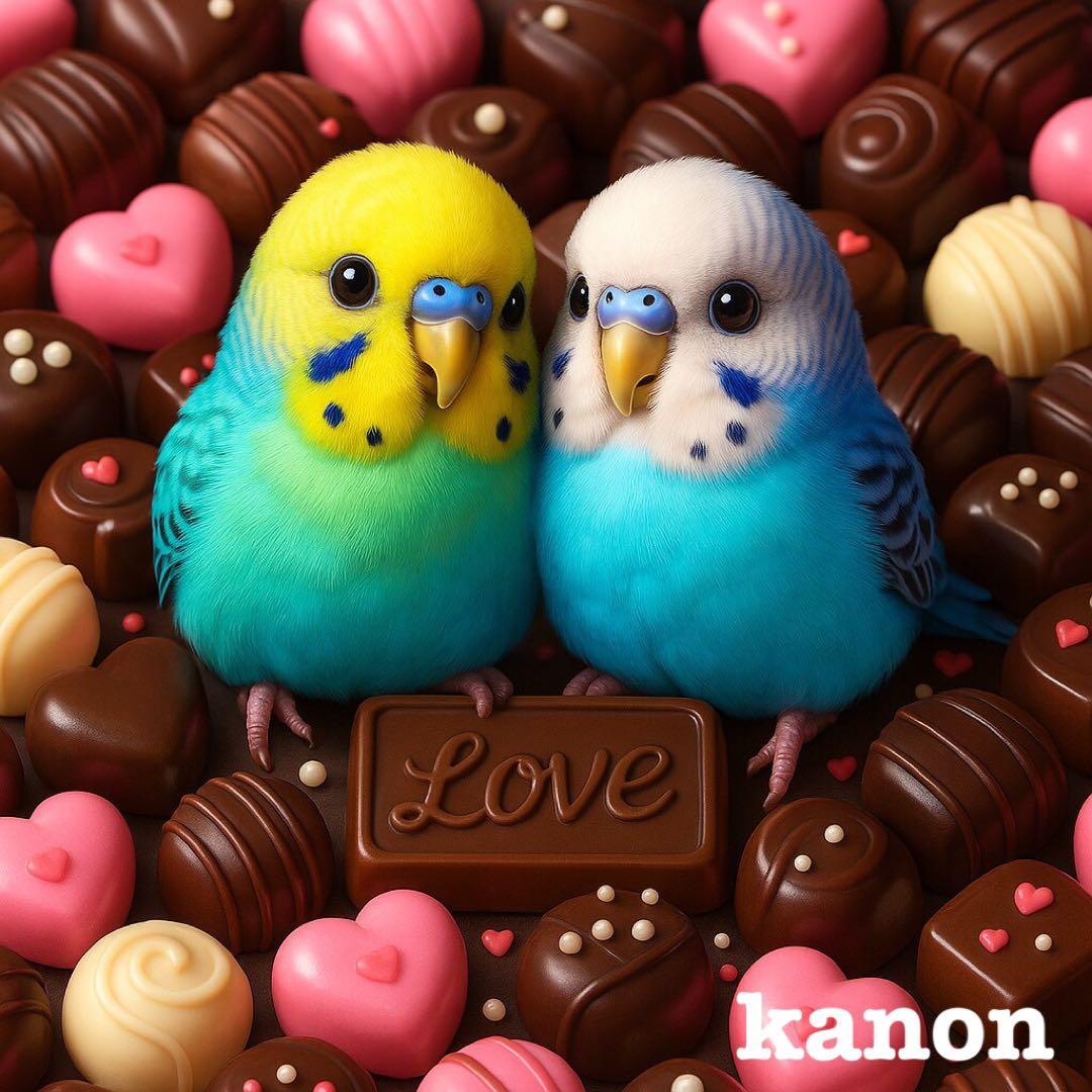 P389 パネル生地 セキセイインコ オカメ ウロコ 18×18 6枚1セット