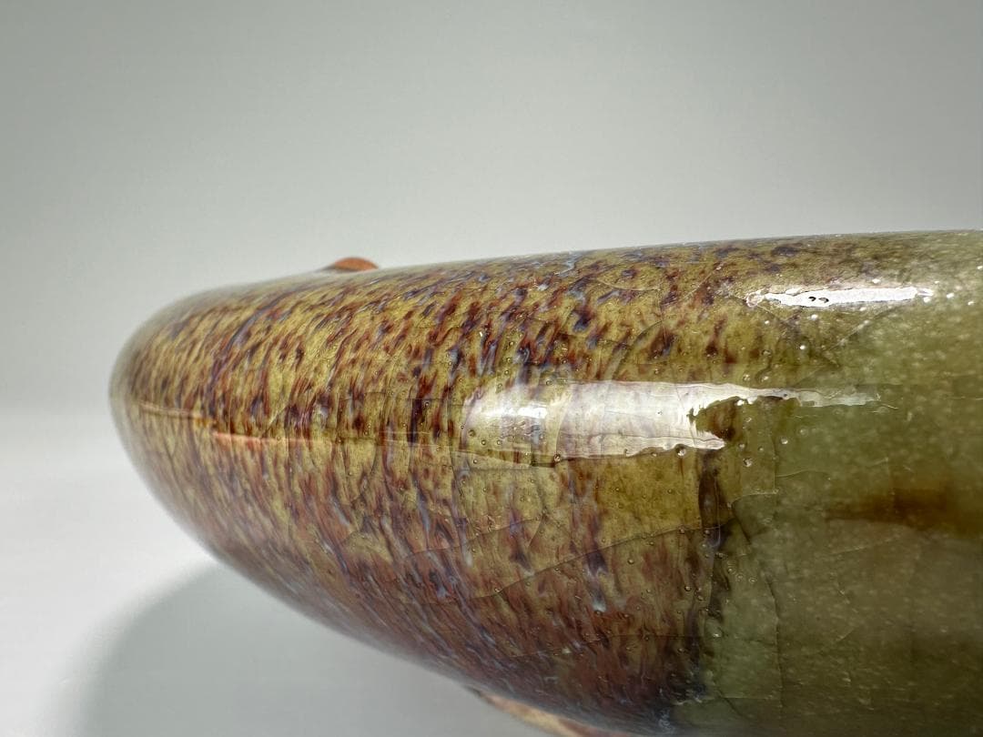 中国美術 清朝 清時代 鈞釉 鈞窯 水盤 三字款 時代物 古物 唐物 - メルカリ