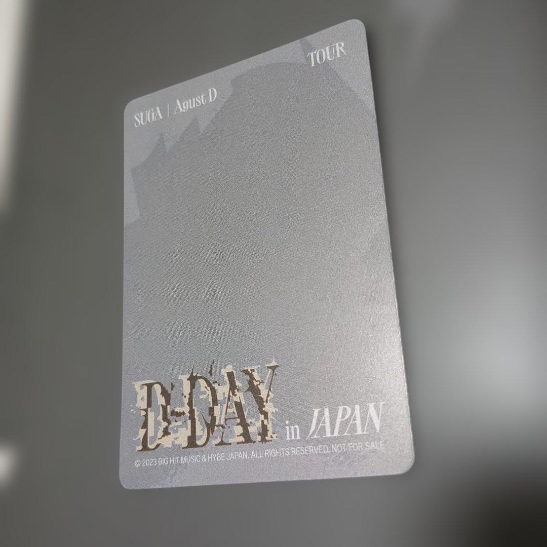 SUGA AgustD D-DAY TOUR in JAPAN トレカ