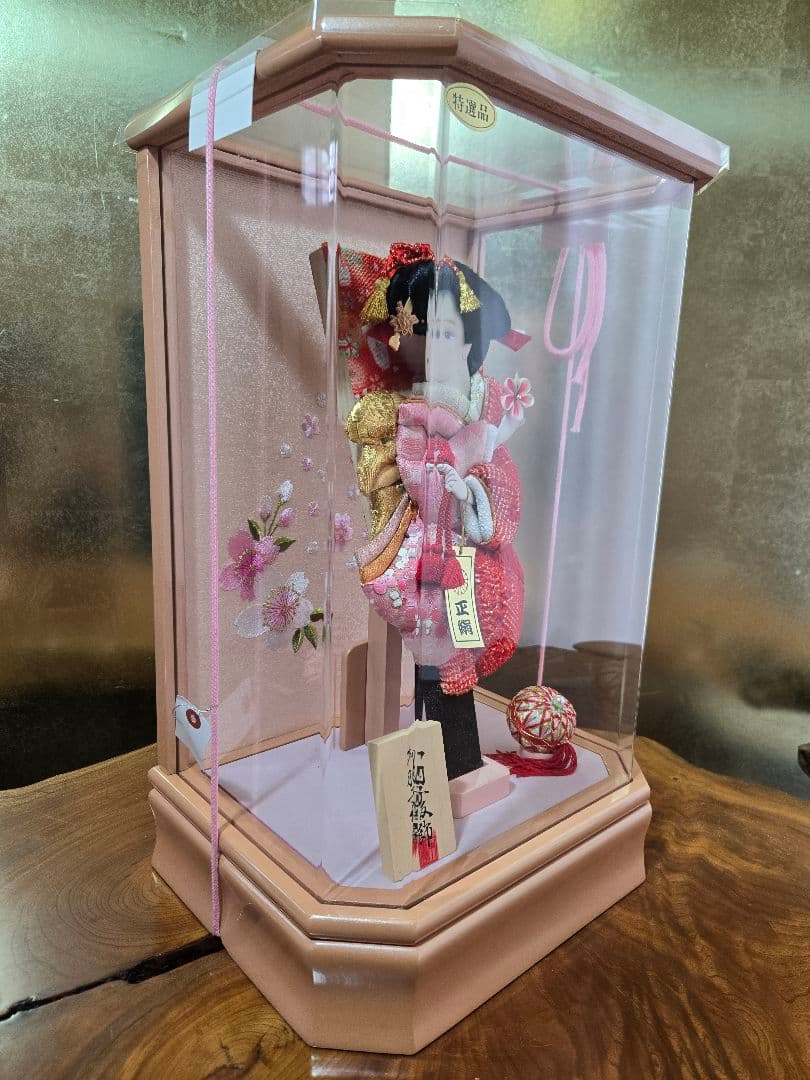 【一点限り】正月飾り　羽子板　ケース飾り　※閉店セール　H38