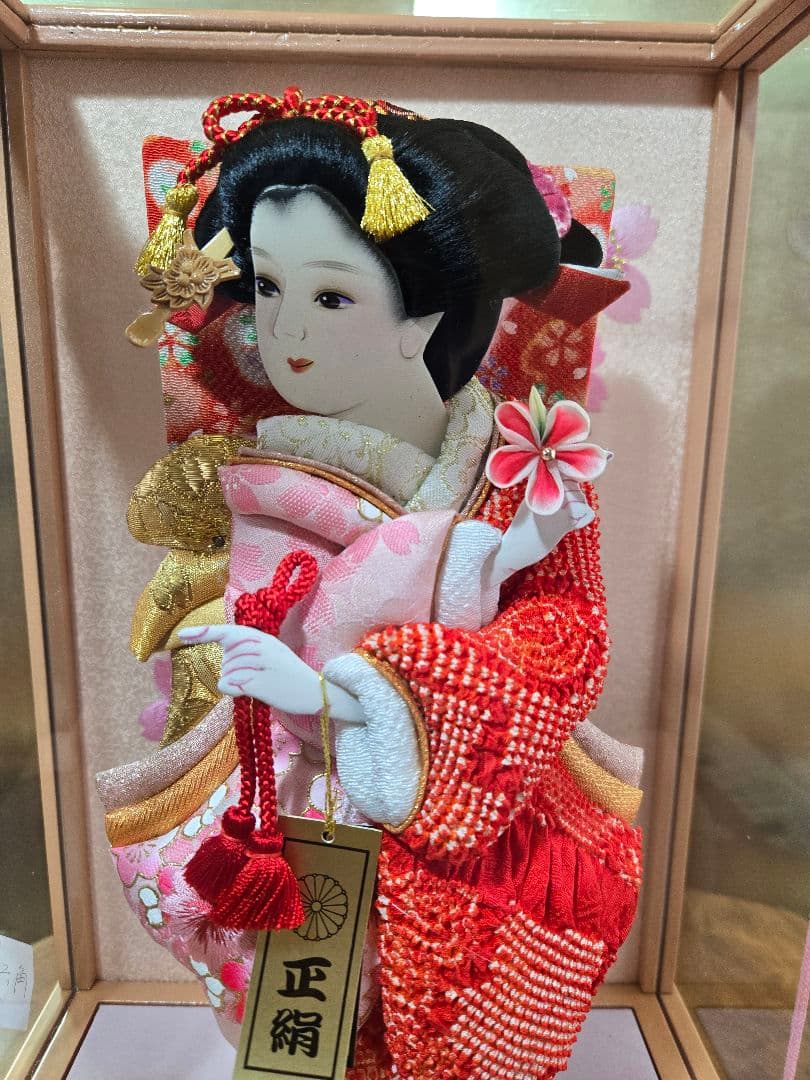 【一点限り】正月飾り　羽子板　ケース飾り　※閉店セール　H38