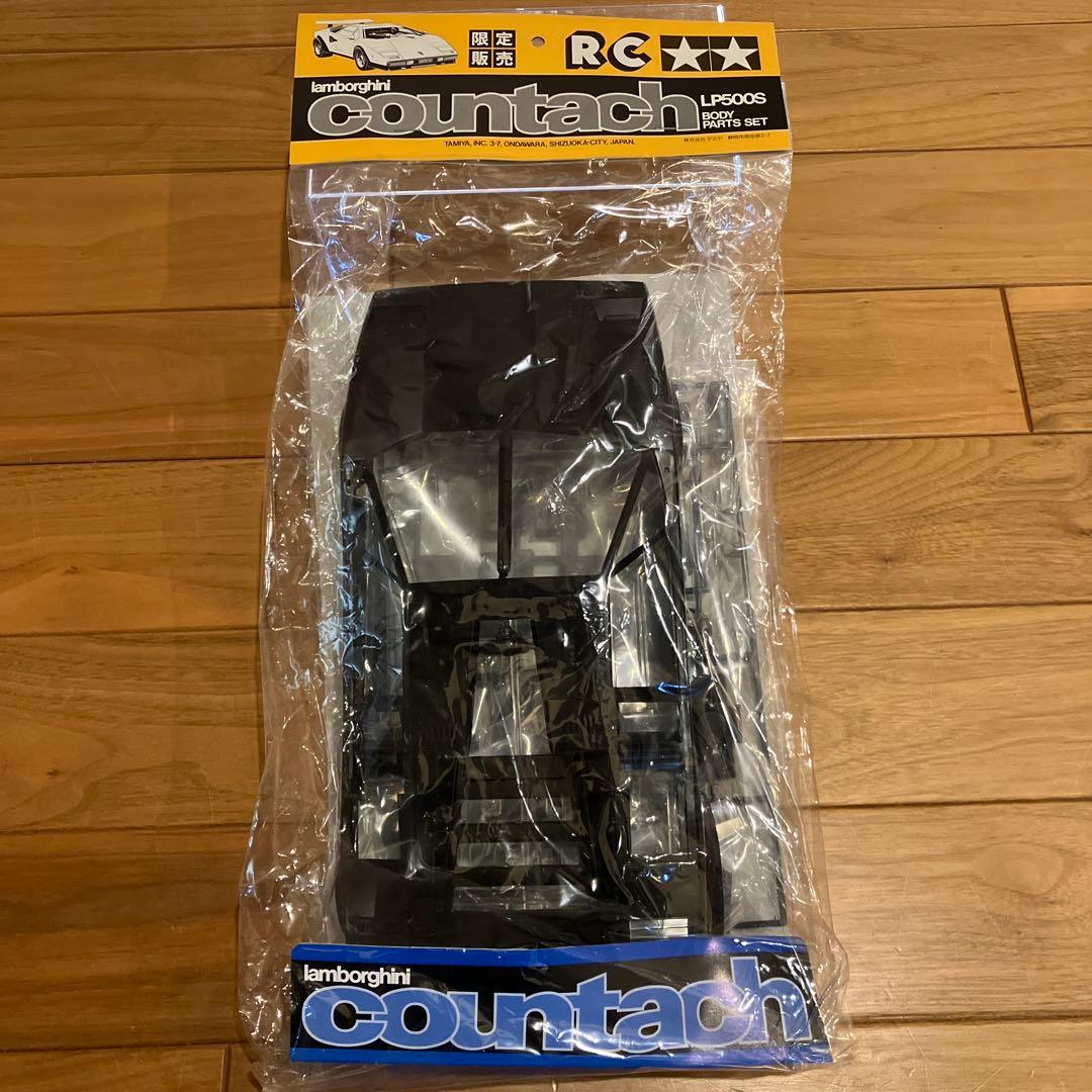 限定】タミヤ ブラックカウンタック LP500S ボディパーツ+タイヤ