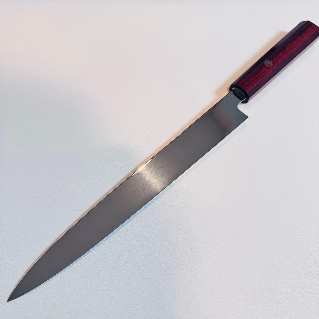 270mm 柳刃包丁 鏡面　紫檀八角柄 刺身包丁 全鋼 和包丁