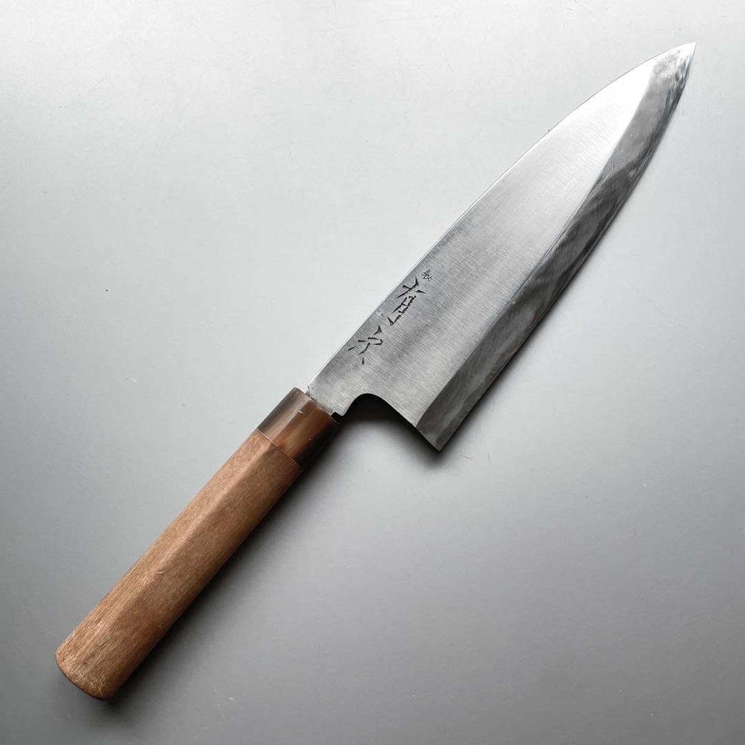 【Kent05824】京都有次 特製 相出刃包丁 24cm（8寸）水牛柄