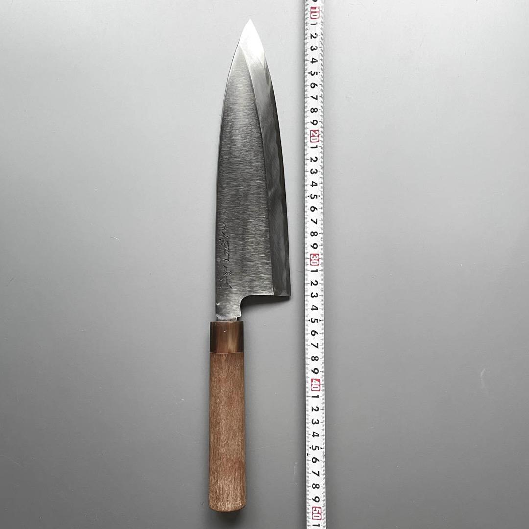 【Kent05824】京都有次 特製 相出刃包丁 24cm（8寸）水牛柄