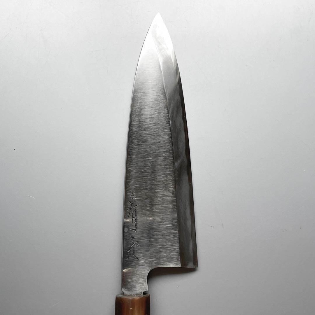 【Kent05824】京都有次 特製 相出刃包丁 24cm（8寸）水牛柄