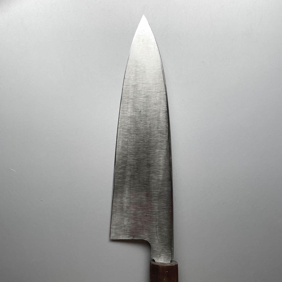 【Kent05824】京都有次 特製 相出刃包丁 24cm（8寸）水牛柄