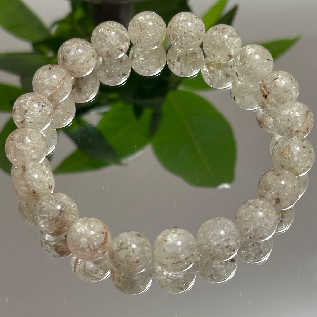 激レア 希少 ガーデン ルチルクォーツ ブレスレット 天然石 金運 財運アップ