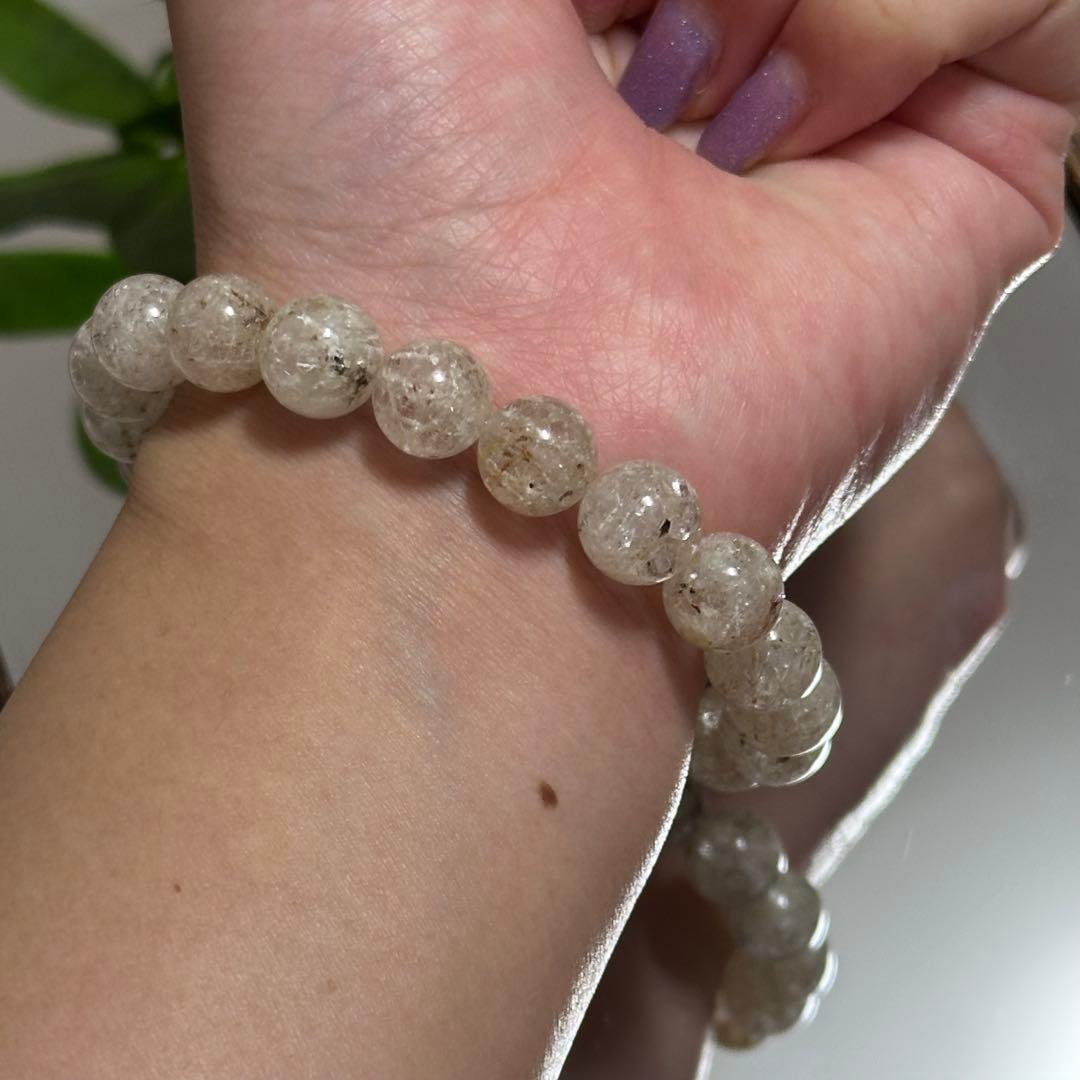 激レア 希少 ガーデン ルチルクォーツ ブレスレット 天然石 金運 財運アップ