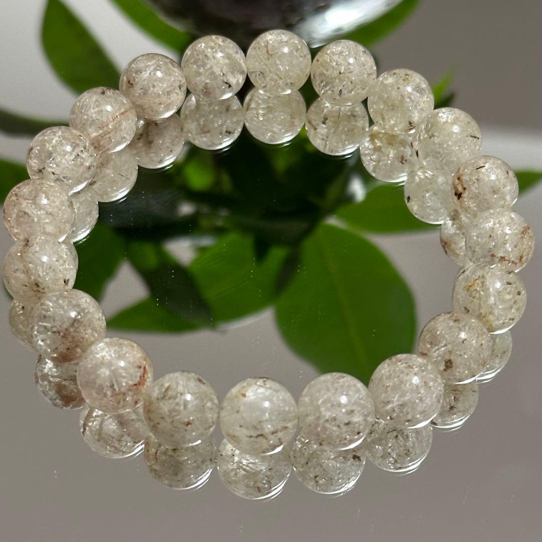 激レア 希少 ガーデン ルチルクォーツ ブレスレット 天然石 金運 財運アップ