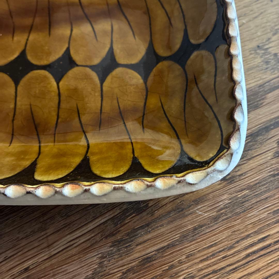 岩井窯山本教行角皿