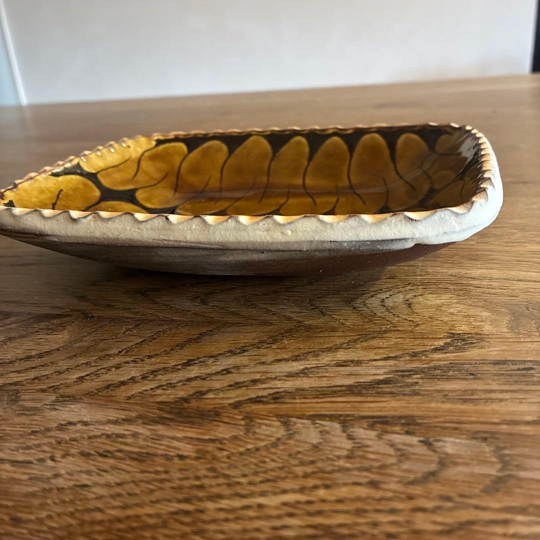 岩井窯山本教行角皿