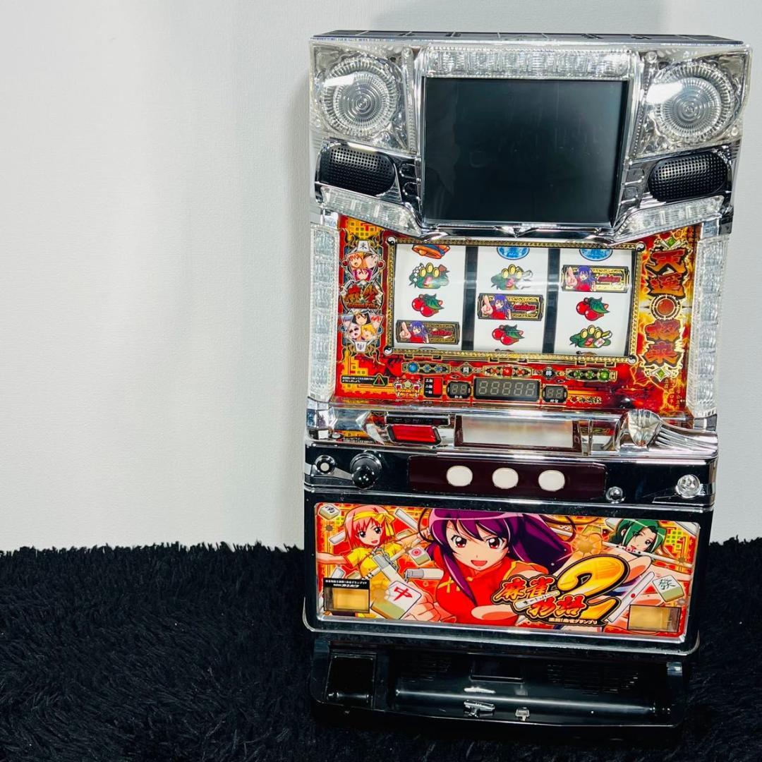 オリンピア 麻雀物語2 スロット 実機 5号機 白ロム付き 家スロ