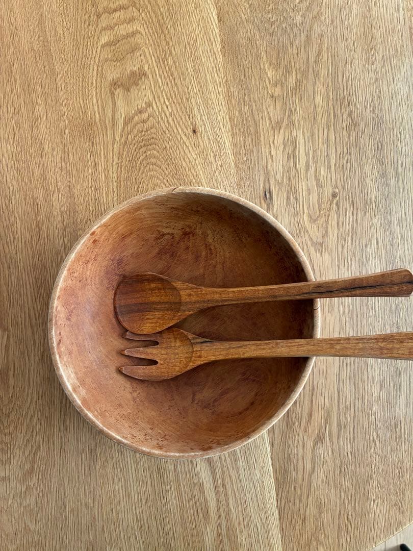 川端健夫　サラダサーバー　フォーク＆スプーン