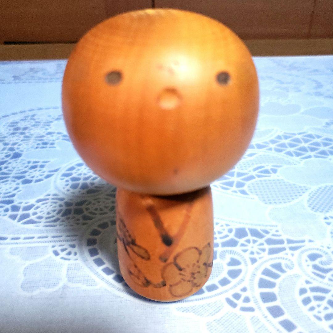 こけし4個　村上けん一作品サイン入り他