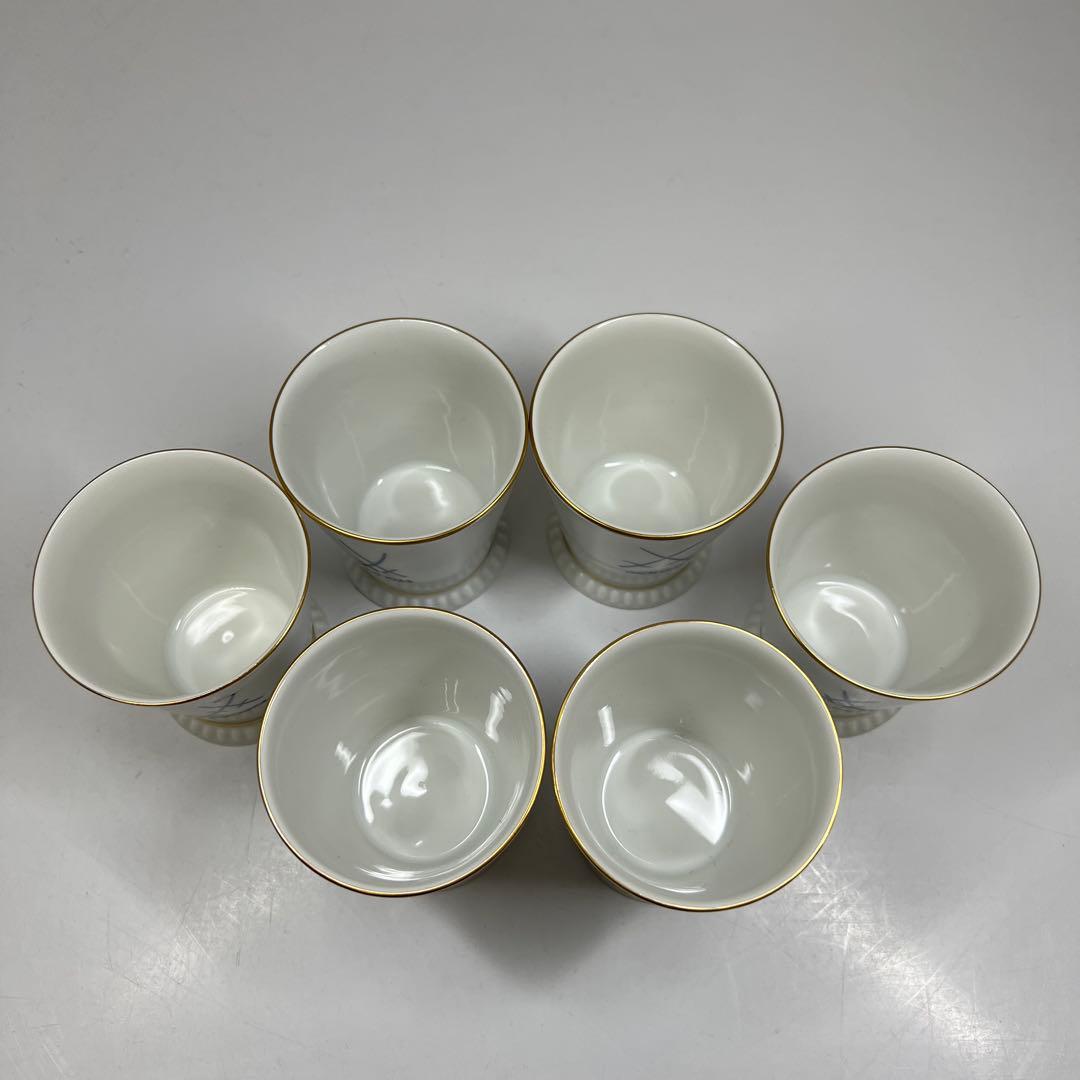 マイセン　カップ6点セット　共箱　高さ約8㎝　東Y7-0717③