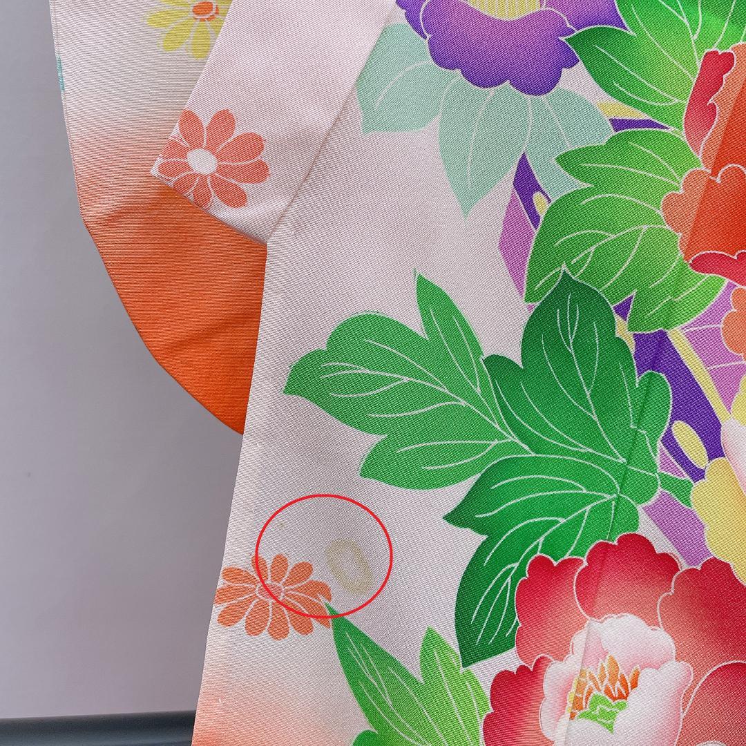 ★4035★ 子供着物 七五三 女の子 四つ身 単品 単衣仕立て