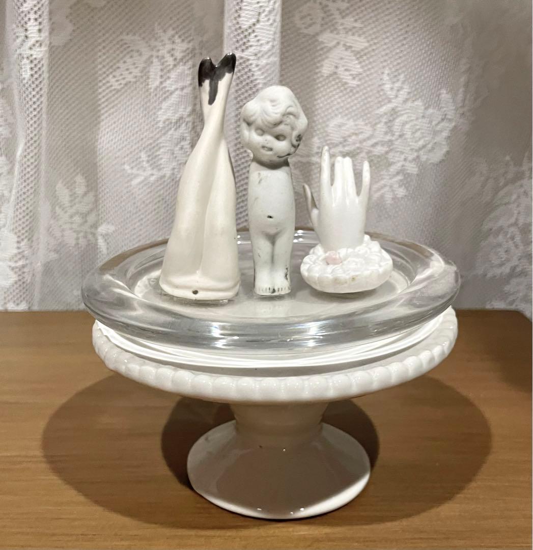 アンティーク　チャイナヘッドドール　オブジェ　陶器　ビンテージ　あちゃちゅむ