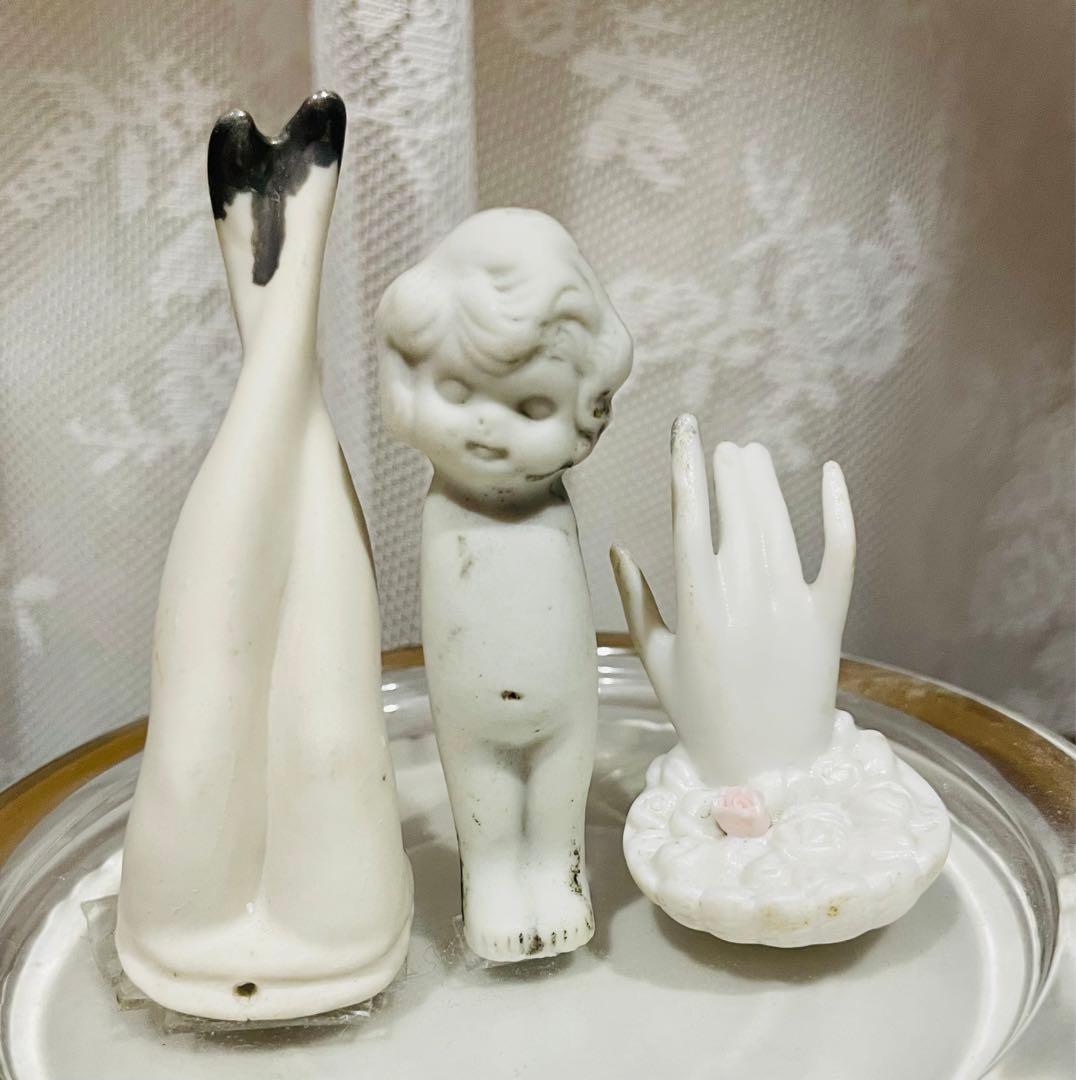 アンティーク　チャイナヘッドドール　オブジェ　陶器　ビンテージ　あちゃちゅむ