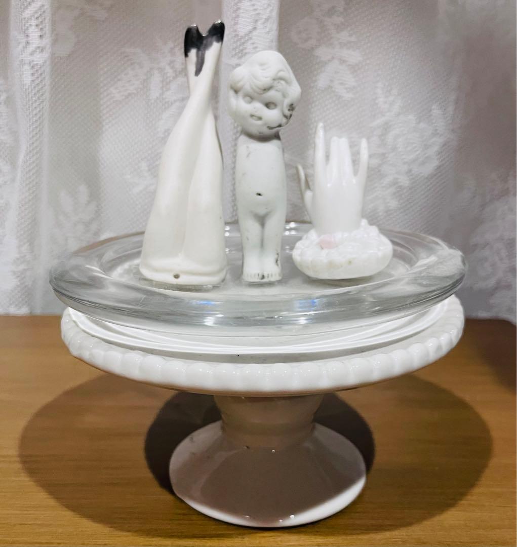 アンティーク　チャイナヘッドドール　オブジェ　陶器　ビンテージ　あちゃちゅむ